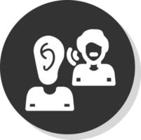 Listening Vector Icon Design