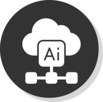 Cloud Based Architecture Vector Icon Design
