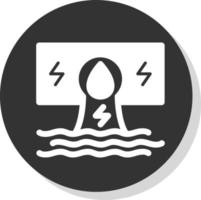 Hydroelectricity Vector Icon Design