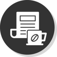 Coffee Newspaper Vector Icon Design