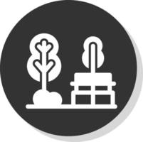 Park Landscape Vector Icon Design