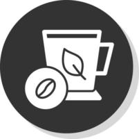 diseño de icono de vector de café de menta