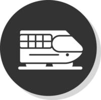 diseño de icono de vector de tren