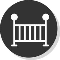 Baby Crib Vector Icon Design