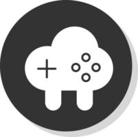 nube juego vector icono diseño