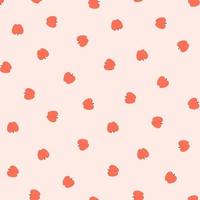 Vector seamless pattern with cute red apples