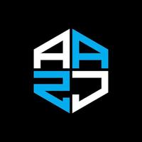aazj letra logo creativo diseño con vector gráfico, aazj sencillo y moderno logo.