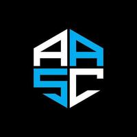 aasc letra logo creativo diseño con vector gráfico, aasc sencillo y moderno logo.