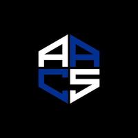 AACS letter logo creative design with vector graphic, AACS simple and modern logo.