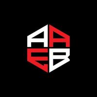 aaeb letra logo creativo diseño con vector gráfico, aaeb sencillo y moderno logo.