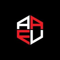 AAFU letter logo creative design with vector graphic, AAFU simple and modern logo.