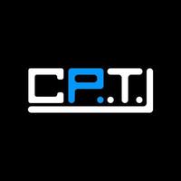 GPT letter logo creative design with vector graphic, GPT simple and modern logo.
