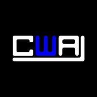 cwa letra logo creativo diseño con vector gráfico, cwa sencillo y moderno logo.