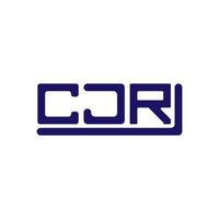 CJR letter logo creative design with vector graphic, CJR simple and modern logo.