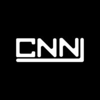 CNN letter logo creative design with vector graphic, CNN simple and modern logo.