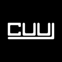 CUU letter logo creative design with vector graphic, CUU simple and modern logo.