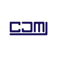 CJM letter logo creative design with vector graphic, CJM simple and modern logo.