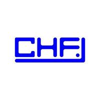 chf letra logo creativo diseño con vector gráfico, chf sencillo y moderno logo.