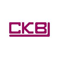 CKB letter logo creative design with vector graphic, CKB simple and modern logo.