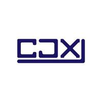 cjx letra logo creativo diseño con vector gráfico, cjx sencillo y moderno logo.