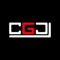cgj letra logo creativo diseño con vector gráfico, cgj sencillo y moderno logo.
