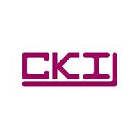 cki letra logo creativo diseño con vector gráfico, cki sencillo y moderno logo.