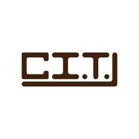 CIT letter logo creative design with vector graphic, CIT simple and modern logo.