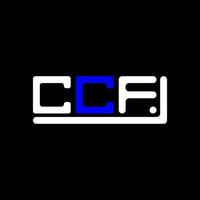 CCF letter logo creative design with vector graphic, CCF simple and modern logo.