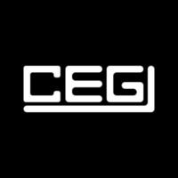 ceg letra logo creativo diseño con vector gráfico, ceg sencillo y moderno logo.