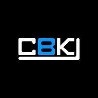 CBK letter logo creative design with vector graphic, CBK simple and modern logo.