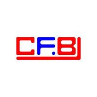 CFB letter logo creative design with vector graphic, CFB simple and modern logo.