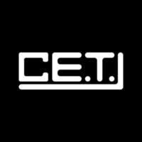 CET letter logo creative design with vector graphic, CET simple and modern logo.