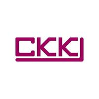 CKK letter logo creative design with vector graphic, CKK simple and modern logo.