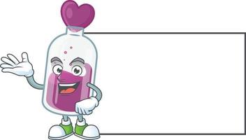 Purple potion cartoon character style vector