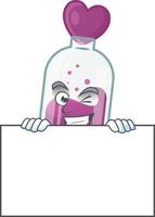 púrpura poción dibujos animados personaje estilo vector