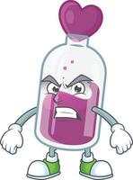 Purple potion cartoon character style vector