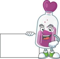 Purple potion cartoon character style vector