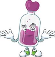 Purple potion cartoon character style vector