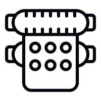 Format offset icon outline vector. Data office vector