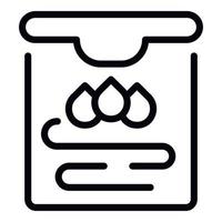 Dropper plotter machine icon outline vector. Format copy vector