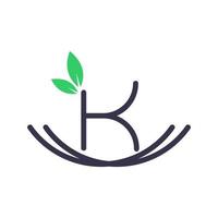 Initial K Nest Logo vector