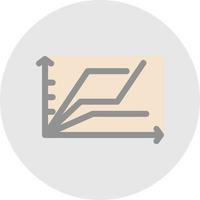 Multiple Line Graph Vector Icon Design