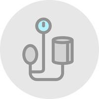 Blood Pressure Gauge Vector Icon Design