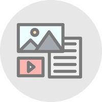 Unstructured Data Vector Icon Design