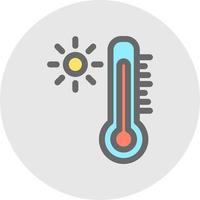 diseño de icono de vector de termómetro