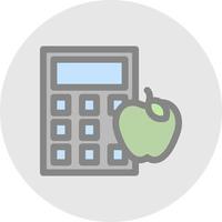 Calorie Calculator Vector Icon Design