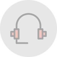 Headphones Vector Icon Design