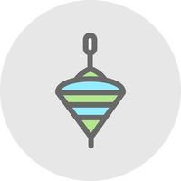 Spinning Top Vector Icon Design