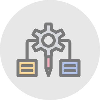 diseño de icono de vector de algoritmo de diseño