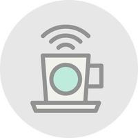 Cafe Wifi Vector Icon Design